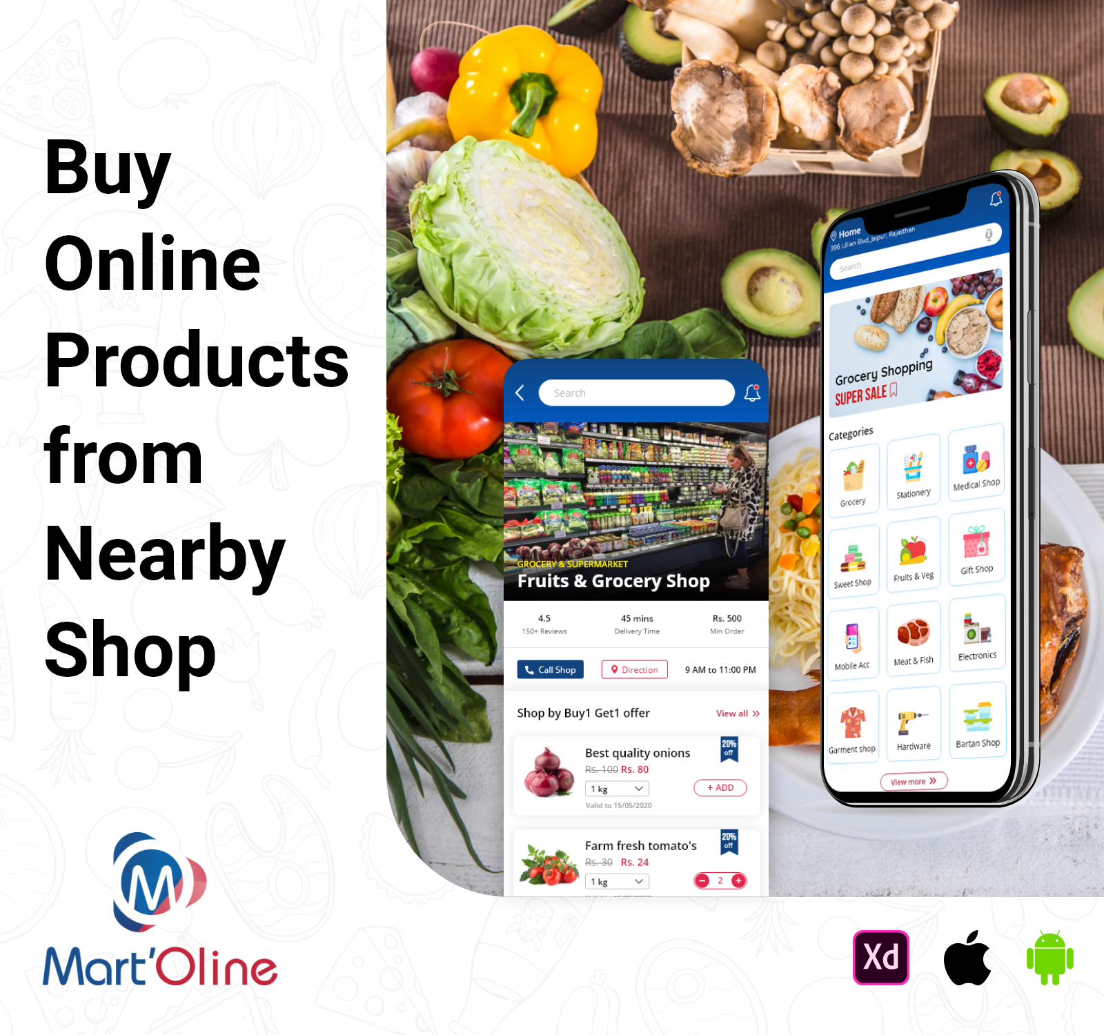 Shop Online From Near By Vendors Application